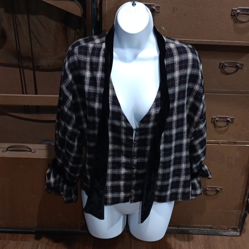Pil Plaid Tunic. #5715 View 4